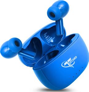 TECHIO ATOM 90 Wireless Earbuds R18 Crystal Clear Audio & Bass ...