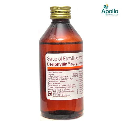 Deriphyllin Syrup 200 ml Price, Uses, Side Effects, Composition ...
