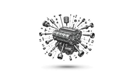 Image result for V8 Engine Exploded View with Part Names