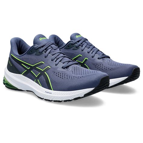 Asics GT-1000 12 - Mens Running Shoes - Thunder Blue/Electric Lime ...