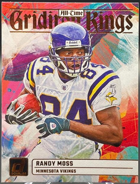 Randy Moss #ATG-10 Prices | 2023 Panini Donruss All Time Gridiron Kings ...