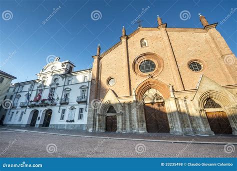 Asti, San Secondo church stock photo. Image of square - 33235498