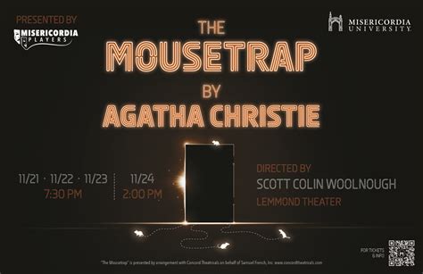 Misericordia Players Present "The Mousetrap" - The Greater Scranton Chamber