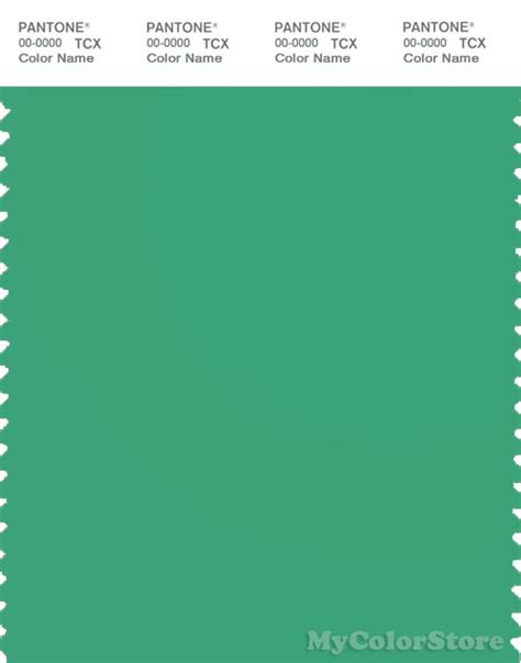 PANTONE SMART 16-5930 TCX Color Swatch Card | Pantone Ming Green