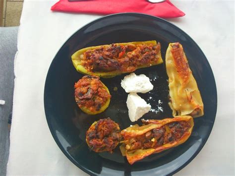 Zucchini and Cannelloni Stuffed with Minced Meat and Vegetables ...