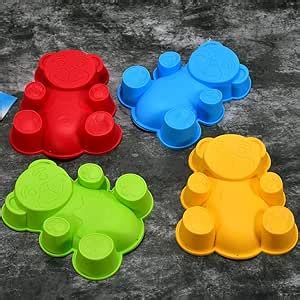 Buy DeoDap Silicone Baking Microwave Safe Animal/Cartoon Bhalu/Bear ...