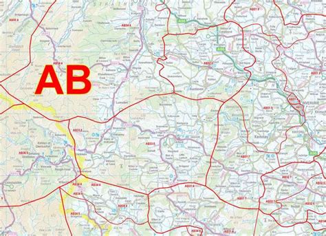 Image result for AB Postcode Map