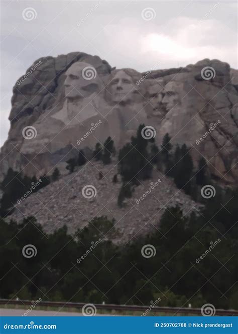 Mount Rushmore Faces of the Presidents Stock Photo - Image of mount ...