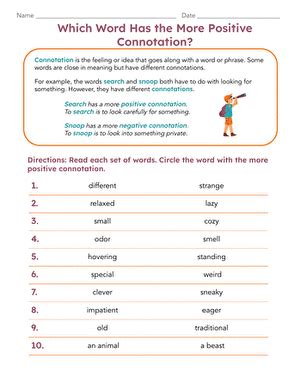 Connotation Word Examples 的图像结果