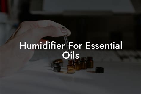 Image result for Humidifier with Essential Oils