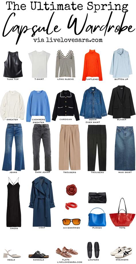 The Ultimate Spring Capsule Wardrobe and Spring Outfit Ideas - livelovesara