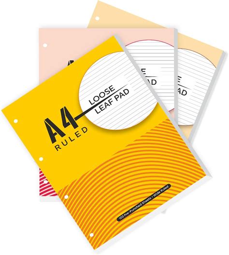 amazon basics Wide Ruled 5X 8 - Inch 50-Sheet Lined Writing Note Pad ...