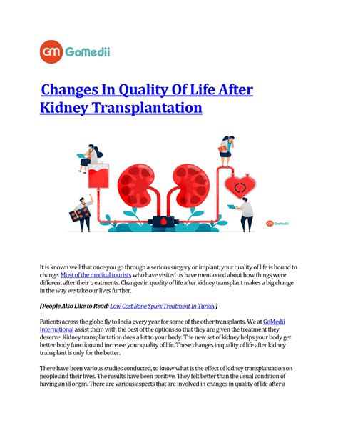 PPT - Changes In Quality Of Life After Kidney Transplantation PowerPoint Presentation - ID:11194680