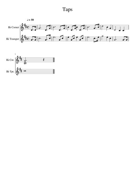 Free Printable Taps Sheet Music For Trumpet - Printable Word Searches