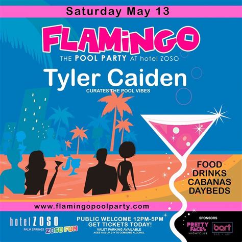 Flamingo Pool Party with Tyler Caiden at Hotel Zoso! , Hotel Zoso, Palm ...