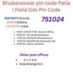 Bhubaneswar pin code Patia | Patia Gds Pin Code - Bhubaneswar Pincode