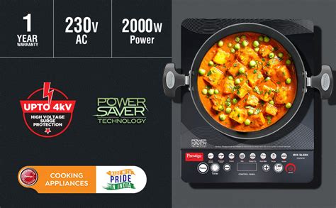 Buy Prestige 2000 Watts IRIS Sleek Induction Cooktop| High Voltage ...