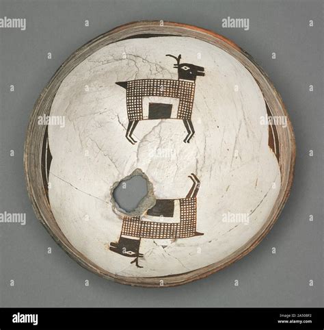 Bowl with Two Pronghorn Antelope, c 1000-1150. The Mogollon people of ...