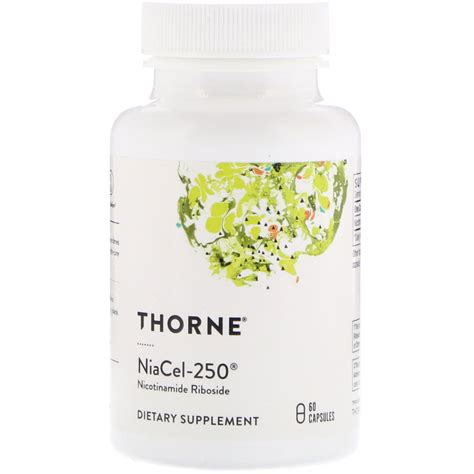 Thorne Research, Niacel-250, Nicotinamide Riboside, 60 Capsules - Byclue