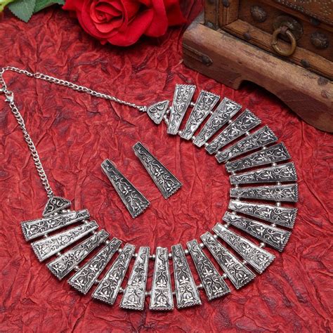 Buy Moedbuille Contemporary Design Filigree Work Antique Tribal Style ...