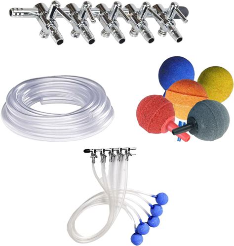 VAYINATO® Stainless Steel Fish Tank Air Flow 5 Way Splitter with ...