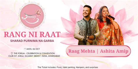 Rang Garba Sharad Purnima na Garba with Raag Mehta & Ashita Amip, The ...