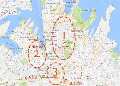 悉尼各区划分详细地图,悉尼市区,悉尼电子版_大山谷图库