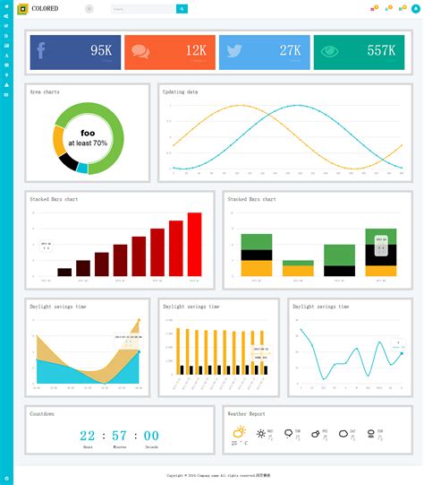 网站数据图表设计模板大全