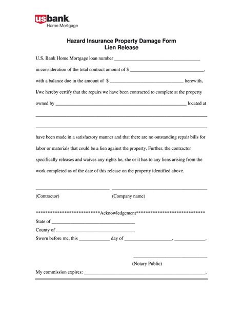 Hazard Insurance Property Damage Form - Blank Fillable Template | Fill ...