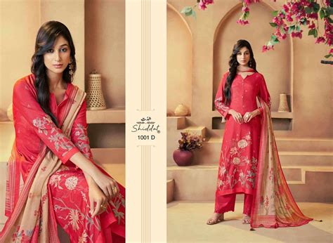 SHIDDAT SERINA 1001 MUSLIN DIGITAL PRINT WITH FANCY WORK SUITS AT BEST ...