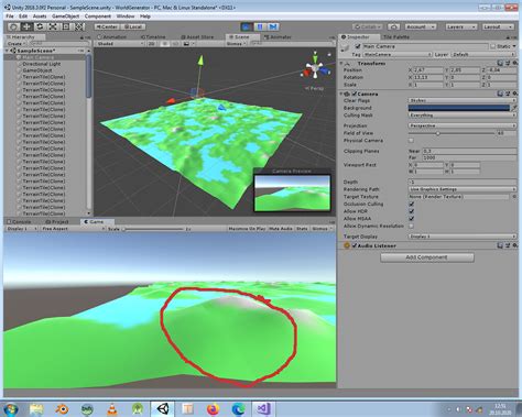 Unity Plane Tutorial 的图像结果