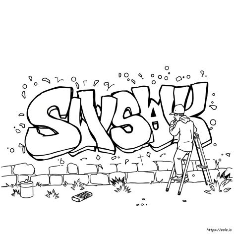 Swear Word Graffiti Word Coloring Pages