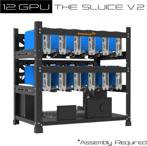 Buy AAAwave 12GPU Open Frame Mining Rig Frame Chassis with Biostar ...