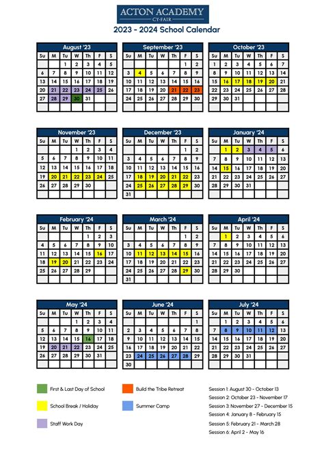 Calendar | Acton Academy of Cy-Fair