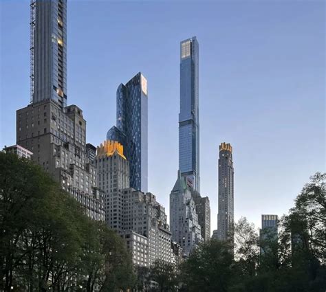 美国纽约繁华城市夜景的高楼大厦建筑 - 素材公社 tooopen.com