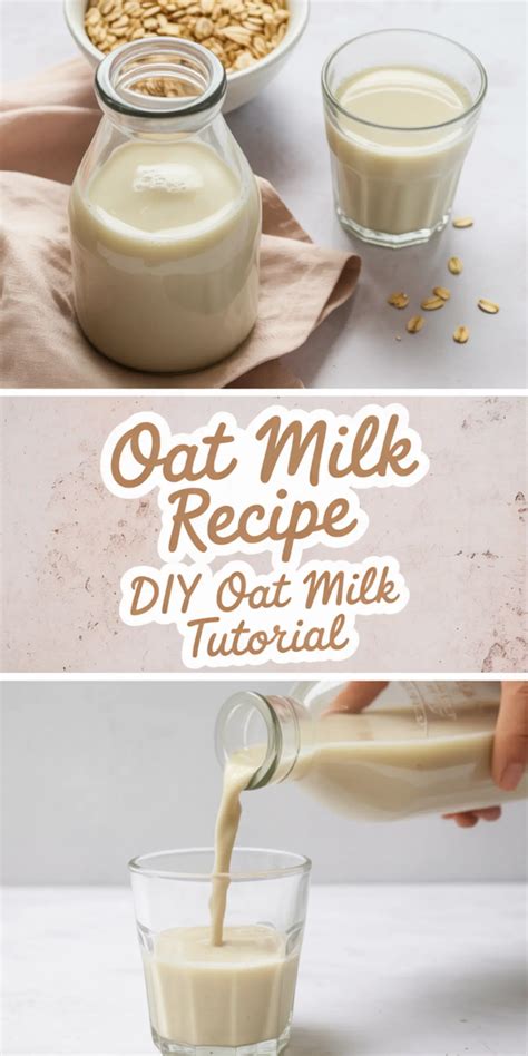 Homemade Oat Milk - Pin Desserts