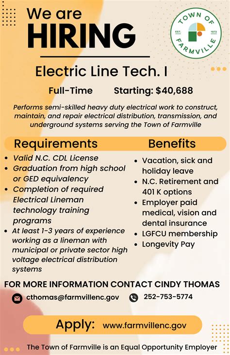 Employment - Town of Farmville, North Carolina