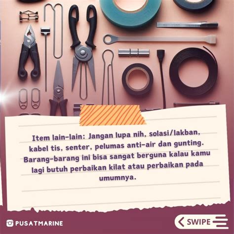 Spareparts dan tool kit yang wajib ada di kapal kamu - Pusat Marine