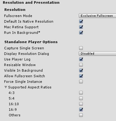 Screen Resolution Build Unity 的图像结果
