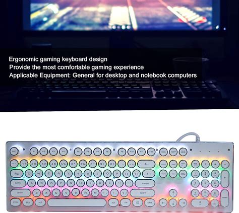 Buy Computer Gaming Keyboard Retro Wired Gaming Mechanical Keyboard Key ...