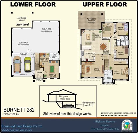 Split Level Floor Plans Townhome