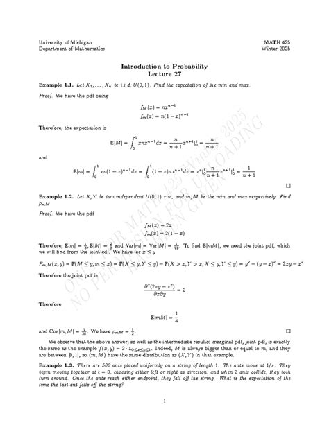 Understanding Exponential Random Variables - MATH 425 Lecture Notes - ONLY FOR MATH 425 Winter ...