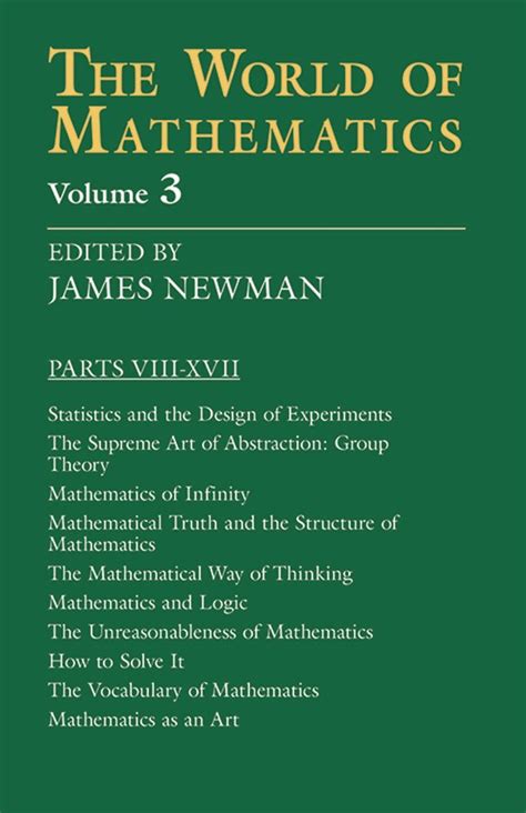 Buy The World of Mathematics, Vol. 3 (Dover Books on Mathematics) Book ...