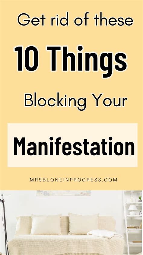 Get rid of these 10 Things blocking your Manifestation | Manifestation, Manifestation quotes ...