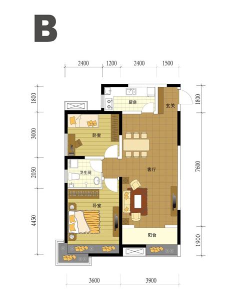 寻求96平米H户型2居改3居的装修设计效 - 酷家乐