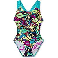 Speedo Girls Swimwear Bubble Fish Allover Splashback : Amazon.in ...