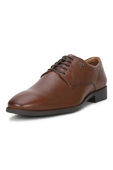 Buy Men Brown Formal Shoes Online - 610188 | Van Heusen