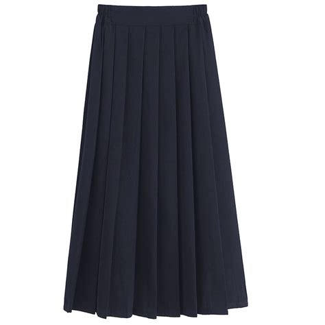 Felirenzacia Women Knee Length Pleated Skirts, Girl Midi Long High ...