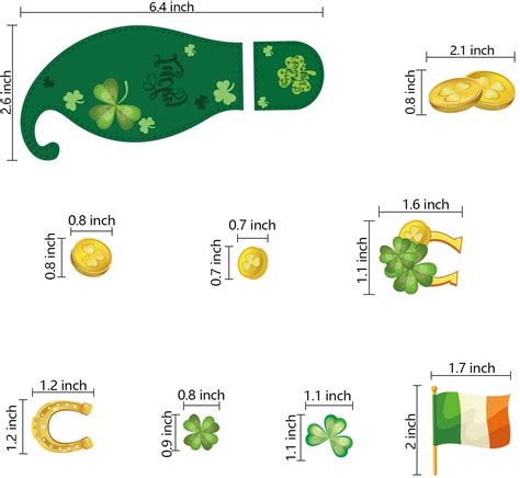 St Patricks Day Decorations Leprechaun Footprints Floor Clings Decor ...