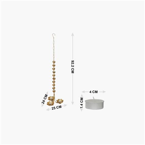 Buy Lotus Hanging T-light Holder from Home Centre at just INR 1199.0